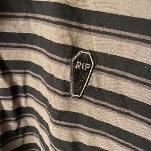 Striped Coffin Polo Shirt
